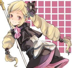 Rule 34 | 1girl, aristocratic clothes, blonde hair, drill hair, elise (fire emblem), fire emblem, fire emblem fates, holding, holding staff, looking at viewer, multicolored hair, nintendo, purple eyes, purple hair, staff, streaked hair, twintails, yachimata 1205