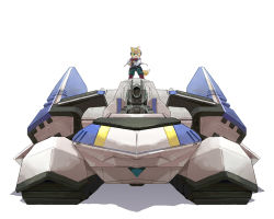Rule 34 | cannon, directed-energy weapon, energy cannon, energy weapon, fox mccloud, furry, furry male, gloves, head-mounted display, landmaster, military, military vehicle, motor vehicle, nemurism, nintendo, smile, solo, star fox, tail, tank, vehicle