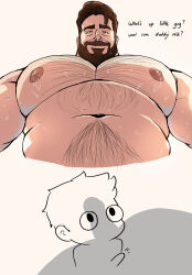Rule 34 | 2boys, absurdres, bara, belly, boob shadow (meme), boob shadow (sibi2028), bulge, chest hair, come hither, dadee (da ddy22), erection, erection under clothes, fat, fat man, from below, highres, huge pectorals, large pectorals, male focus, male lactation, mature male, meme, multiple boys, muscle awe, muscular, muscular male, navel, navel hair, nipples, notice lines, nude, o o, original, pectorals, penis shadow, short hair, smile, stomach, strongman waist, sweat, thick eyebrows, very sweaty, yaoi