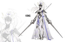 Rule 34 | 1girl, armor, blue eyes, breastplate, chinese commentary, closed mouth, commentary request, english text, fur collar, helmet, highres, holding, holding polearm, holding weapon, jane xiao, looking at viewer, original, polearm, simple background, solo, strap, weapon, white background, white legwear, zoom layer