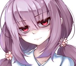 Rule 34 | demon girl, duel monster, ghost reaper &amp; winter cherries, highres, long hair, looking at viewer, portrait, red eyes, shintani tsushiya, solo, twintails, yu-gi-oh!