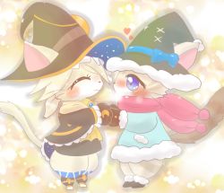 Rule 34 | artist request, blue eyes, blush, cat, cat busters, furry, hat, mafumofu (cat busters), witch hat