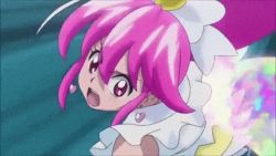 Rule 34 | 10s, 2girls, aino megumi, animated, animated gif, boots, cure lovely, cure tender, dark persona, dress, epic, fighting, hair ornament, hair ribbon, happinesscharge precure!, heart hair ornament, hikawa iona, hikawa maria, jewelry, knee boots, long hair, lowres, magical girl, multiple girls, ponytail, precure, purple dress, purple hair, ribbon