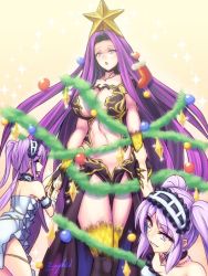 Rule 34 | 3girls, armlet, armor, bare shoulders, bikini armor, breasts, choker, christmas, christmas ornaments, christmas stocking, christmas tree, claws, cleavage, collarbone, dress, euryale (fate), eyebrows, fate/grand order, fate/hollow ataraxia, fate/stay night, fate (series), fingernails, frilled dress, frills, gorgon (fate), hair intakes, hairband, headdress, hip vent, holding another&#039;s wrist, jewelry, large breasts, lolita hairband, long hair, looking at viewer, medusa (fate), medusa (rider) (fate), multiple girls, necklace, open mouth, pelvic curtain, purple eyes, purple hair, purple skirt, revealing clothes, ribbon choker, rider, scales, sharp fingernails, siblings, side slit, sidelocks, signature, sisters, skirt, sleeveless, sleeveless dress, smile, star (symbol), stheno (fate), stomach, thighs, tsurime, twins, twintails, very long hair, white dress, zephid