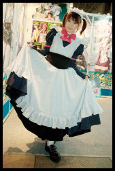 Rule 34 | apron, cosplay, konatsu minato, maid, maid apron, photo (medium), twintails