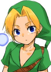 Rule 34 | 1boy, androgynous, blonde hair, blue eyes, blush, child, choutako, fairy, hat, link, male focus, nintendo, pointed hat, short hair, solo, the legend of zelda