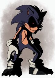Rule 34 | 1boy, black sclera, blood, bloody tears, callmejayman, claws, colored sclera, crying, crying with eyes open, gloves, highres, lord x (sonic.exe), smile, sonic.exe, sonic (series), sonic the hedgehog, tears, white gloves