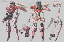 Rule 34 | 00s, character sheet, dolores, dolores (zone of the enders), mecha, nandz, nelo (fox), no humans, robot, simple background, zone of the enders, zone of the enders: dolores i