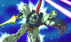 Rule 34 | char&#039;s counterattack, energy sword, gmbh, gundam, highres, laser, mecha, outstretched arm, re-gz, robot, space, star (sky), sword, weapon
