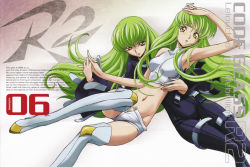 Rule 34 | 00s, absurdres, armpits, boots, c.c., code geass, dual persona, highres, kimura takahiro, thigh boots, thighhighs, time paradox
