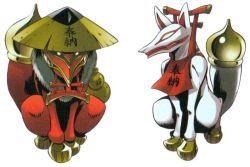 Rule 34 | fox, imari (shaman king), kitsune, no humans, raccoon, shaman king, shigaraki (shaman king), takei hiroyuki, tanuki, torii