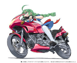 Rule 34 | 1girl, me-tan, motor vehicle, motorcycle, os-tan, solo, thighhighs, vehicle