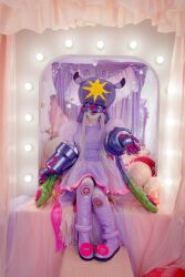 Rule 34 | 1girl, absurdres, cosplay, digimon, female focus, highres, photo (medium), real life, solo, thetismon, thetismon (cosplay)