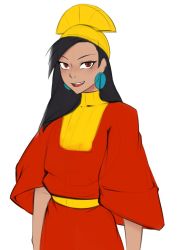 Rule 34 | androgynous, crown, disney, dress, earrings, gender request, highres, jewelry, kuzco, lautaro, the emperor&#039;s new groove, trap