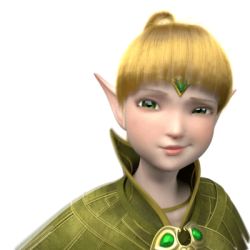 Rule 34 | 3d, animated, animated gif, blonde hair, dragon nest, elf, gesture, green eyes, liya (dragon nest), lowres, pointy ears, simple background, solo