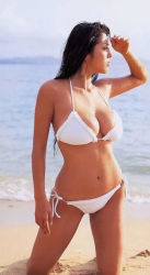 Rule 34 | asian, beach, breasts, japanese (nationality), large breasts, nemoto harumi, ocean, photo (medium), solo, wet
