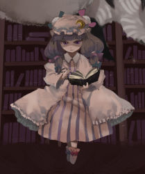 Rule 34 | 1girl, female focus, indoors, lowres, patchouli knowledge, solo, touhou, yuki (popopo)