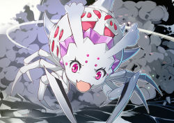 Rule 34 | 1girl, bug, kumo desu ga nani ka?, kumoko (kumo desu ga nani ka?), no humans, silk, smile, spider, spider web