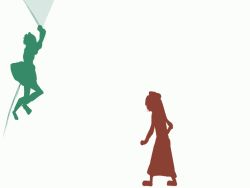 Rule 34 | 2girls, animated, animated gif, battle, dodging, dual wielding, female focus, fuji-k, green theme, holding, hong meiling, katana, konpaku youmu, multiple girls, red theme, silhouette, simple background, sword, tanto, touhou, weapon