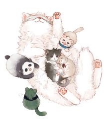 Rule 34 | absurdres, black fur, blindfold, cat, gojou satoru, green fur, highres, inumaki toge, jujutsu kaisen, okkotsu yuuta, orimoto rika, panda (jujutsu kaisen), white fur, zenin maki