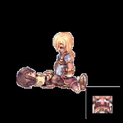 Rule 34 | 1boy, 1girl, animated, animated gif, archer (ragnarok online), armor, blonde hair, breastplate, clothed sex, cowgirl position, cum, cum in pussy, femdom, girl on top, hetero, long hair, lowres, penis, ragnarok online, sex, straddling, swordsman (ragnarok online), transparent background, uncensored, vaginal