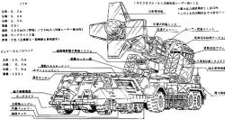 Rule 34 | anatomy, armored vehicle, artillery, cadmium missile, cannon, chart, clt-95, cropped, dag-mb96, diagram, directed-energy weapon, energy cannon, energy weapon, engineering drawing, freezer missile, g-force, godzilla (series), godzilla vs. destoroyah, japan ground self-defense force, japan self-defense force, japanese text, laser cannon, lowres, maser cannon, military, military vehicle, missile launcher, missile pod, motor vehicle, nishikawa shinji, official art, production art, rocket artillery, schematic, science, science fiction, self-propelled artillery, tank, toho, translation request, turret, ultra-low temperature laser, united nations godzilla countermeasure center, weapon, weapon focus
