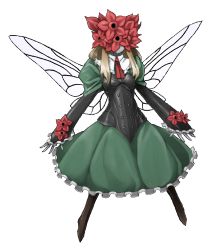 Rule 34 | 1girl, atlus, bad id, bad pixiv id, blonde hair, capelet, dress, extra, fairy, female focus, flower, full body, lowres, mazeran, persona, skirt, solo, touhou, transparent background, wings