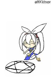 Rule 34 | frog, lowres, original, robe of blue waterfall, tagme, twintails