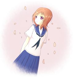 Rule 34 | 1girl, brown hair, saki (manga), school uniform, serafuku, solo, takei hisa, u-ai