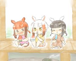Rule 34 | + +, 10s, 3girls, alternate costume, bare arms, bare shoulders, bird tail, bird wings, black-headed ibis (kemono friends), black hair, blush, braid, check commentary, child, commentary, commentary request, dress, food, fruit, head wings, japanese crested ibis (kemono friends), kemono friends, moeki (moeki0329), multiple girls, nose blush, popsicle, puffy short sleeves, puffy sleeves, red hair, scarlet ibis (kemono friends), shaved ice, shirt, short hair, short sleeves, shorts, sidelocks, sitting, sleeveless, t-shirt, tail, tank top, twin braids, twintails, watermelon, white hair, wings