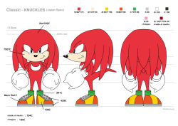 Rule 34 | 1boy, full body, furry, furry male, knuckles the echidna, multiple views, official art, sonic (series), sonic the hedgehog, sonic the hedgehog (classic), standing, tagme