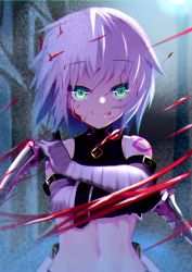 Rule 34 | 1girl, absurdres, arm belt, ass, bandaged arm, bandages, blush, dagger, dual wielding, facial scar, fate/apocrypha, fate/grand order, fate (series), gloves, green eyes, highres, holding, holding dagger, holding knife, holding weapon, huge filesize, jack the ripper (fate/apocrypha), knife, licking lips, looking at viewer, navel, open mouth, panties, pekingu, scar, scar across eye, scar on cheek, scar on face, short hair, shoulder tattoo, single glove, smile, solo, tattoo, tongue, tongue out, underwear, upper body, weapon, white hair