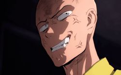 Rule 34 | 1boy, angry, animated, animated gif, bald, lowres, male focus, one-punch man, saitama (one-punch man), teeth
