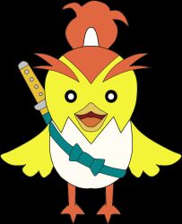 Rule 34 | beak, digimon, digimon (creature), egg, hyokomon, ribbon, solo, sword, weapon