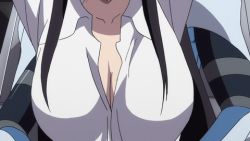 Rule 34 | 1girl, animated, animated gif, assisted exposure, bdsm, black hair, bondage, bouncing breasts, bound, breasts, collarbone, embarrassed, hip focus, kenzen robo daimidaler, long hair, lowres, madanbashi kouichi, navel, nipples, open mouth, purple eyes, sonan kyouko, surprised, undressing, upper body