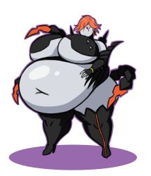 Rule 34 | 1girl, absurdres, belly, big belly, boots, breasts, fat, fingerless gloves, fire emblem, fire emblem heroes, gigantic breasts, gloves, high heel boots, high heels, highres, kronya (fire emblem), leotard, mizz-brit, nintendo, obese, orange hair, pale skin, red eyes, short hair, simple background, skirt, solo, tagme, tail, thick thighs, thighs, underboob, underwear, white skirt