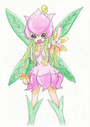 Rule 34 | absurdres, digimon, digimon (creature), fairy, flower, highres, lilimon, monster girl, petals, plant girl