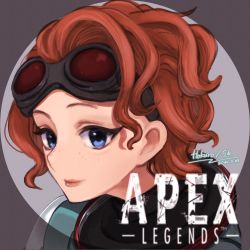 Rule 34 | 1girl, absurdres, animification, apex legends, artist name, blue eyes, copyright name, dated, goggles, goggles on head, hair behind ear, highres, hokuro56, horizon (apex legends), huge filesize, light smile, logo, looking at viewer, orange hair, short hair, smile, solo, upper body