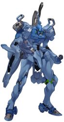 Rule 34 | absurdres, artist request, assault visor, clenched hand, full body, gun, highres, holding, holding gun, holding weapon, looking down, mecha, muv-luv, muv-luv alternative, no humans, official art, robot, science fiction, solo, tactical surface fighter, type 97 fubuki, weapon