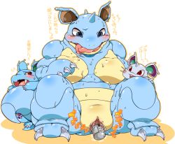 Rule 34 | alternate color, bad id, bad pixiv id, blue eyes, blue skin, blush, censored, claws, colored skin, creatures (company), doboshiru, fang, fat, furry, game freak, gen 1 pokemon, masturbation, mature female, nidoqueen, nidoran, nidoran (female), nidorina, nintendo, object insertion, open mouth, pokemon, pokemon (creature), pussy juice, red eyes, saliva, sex toy, size difference, sweat, tail, tongue, translation request, vaginal, vibrator, wet