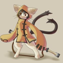 Rule 34 | arc system works, artist request, blazblue, cat, eyepatch, hood, hoodie, jubei (blazblue), multiple tails, source request, tagme, tail
