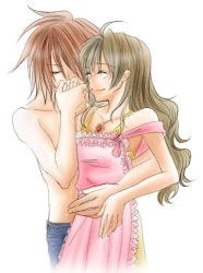 Rule 34 | 00s, anna irving, brown hair, couple, closed eyes, kiss, kratos aurion, lowres, short hair, smile, tales of (series), tales of symphonia