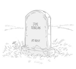 Rule 34 | bb (baalbuddy), commentary, english commentary, english text, flower, grass, greyscale, highres, joe rogan, monochrome, no humans, original, outdoors, parody, real life, tombstone