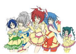 Rule 34 | 5girls, aoi nagisa, cosplay, cure aqua, cure aqua (cosplay), cure dream, cure dream (cosplay), cure lemonade, cure lemonade (cosplay), cure mint, cure mint (cosplay), cure rouge, cure rouge (cosplay), hanazono shizuma, lowres, multiple girls, parody, precure, rokujou miyuki, strawberry panic!, suzumi tamao, tsukidate chiyo, urutsu sahari, yes! precure 5