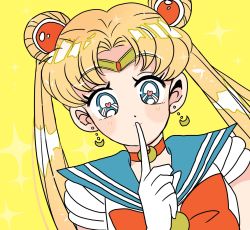 Rule 34 | bishoujo senshi sailor moon, finger, heart, heart-shaped pupils, highres, looking at viewer, symbol-shaped pupils, tsukino usagi