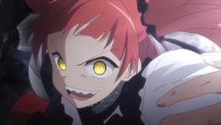 Rule 34 | 1girl, anime screenshot, beatrice flowerchild, fate/kaleid liner prisma illya, fate (series), open mouth, red hair, screencap, tagme, teeth, tongue, yellow eyes