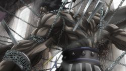 Rule 34 | 1boy, bad end, chain, enkidu (weapon) (fate), fate/stay night, fate (series), gate of babylon (fate), heracles (fate), indoors, long hair, male focus, muscular, non-web source, screencap, solo, sword, weapon