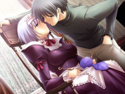 Rule 34 | 1boy, 1girl, breasts, dream soft, glasses, indoors, maid, natural another one 2nd belladonna