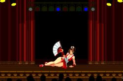 Rule 34 | 1girl, animated, breasts, brown eyes, brown hair, crowd, fatal fury, japanese clothes, lying, m.u.g.e.n, video, panties, red panties, revealing clothes, shiranui mai, snk, socks, sound, tagme, the king of fighters, underwear, video