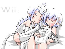 Rule 34 | 2girls, console, lowres, multiple girls, nintendo, personification, sleeping, white hair, wii-tan